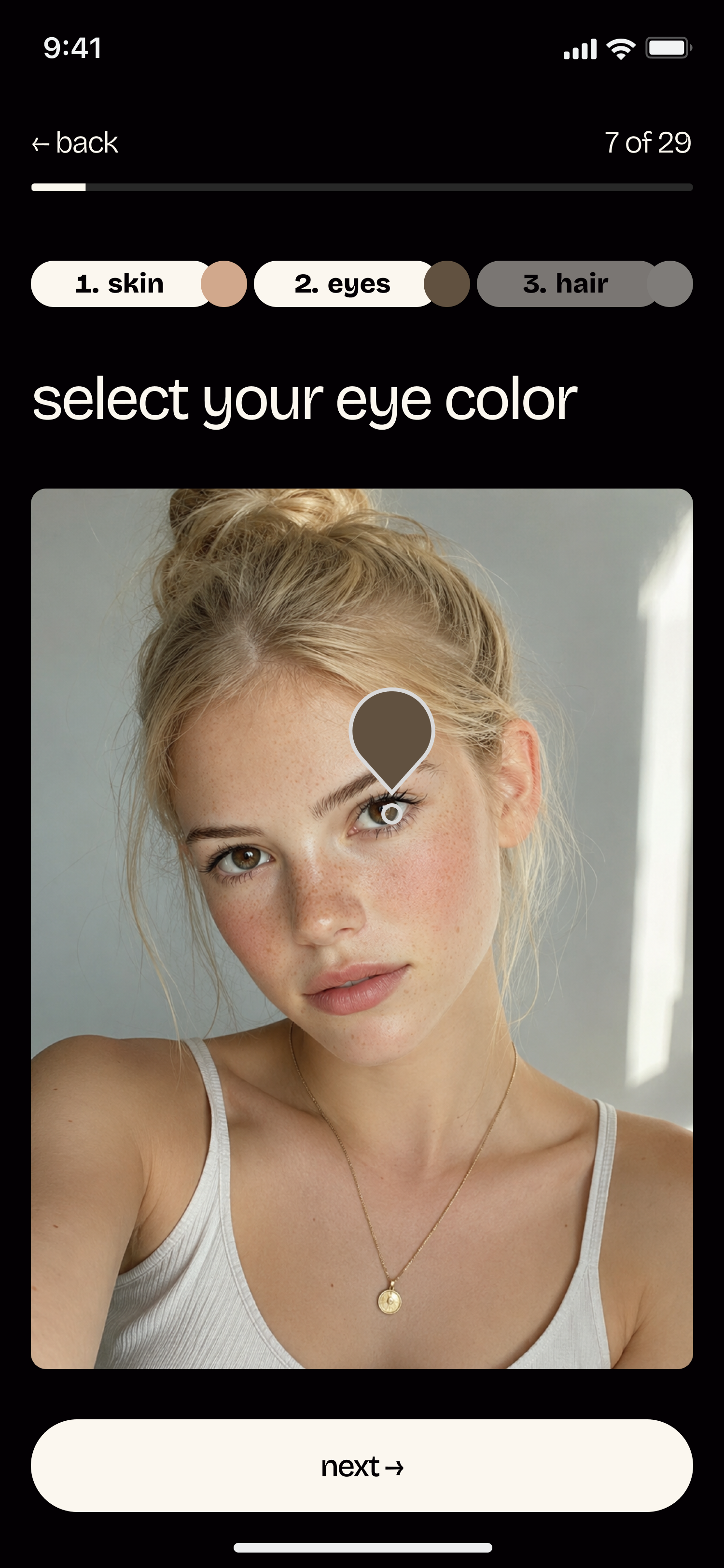 Eyes color picker